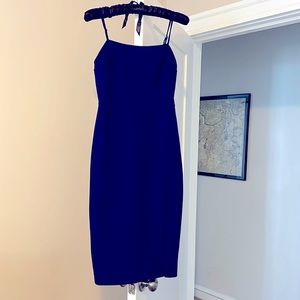 Express blue body con dress x-small